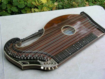 Sehr Schöne Zither Harfenzither Adolf Meinel Markneukirchen 40 Saiten