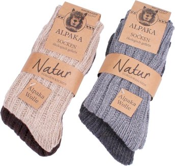 Alpaka Socken für Herren - Grösse 47-50 div. Farben