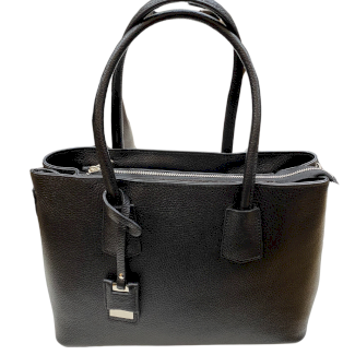 Damen Leder Business-Tasche Laptop-Tasche Lucia schwarz