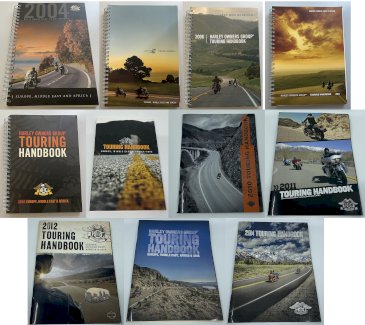 11x Harley Davidson Owner Group Touring Handbooks 2004-2014