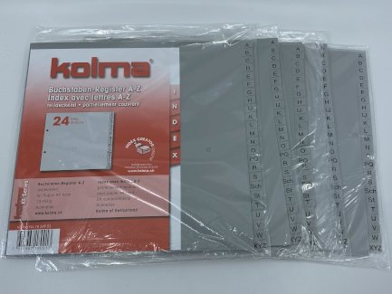 Kolma Register 24 teilig A-Z - 18 249 03