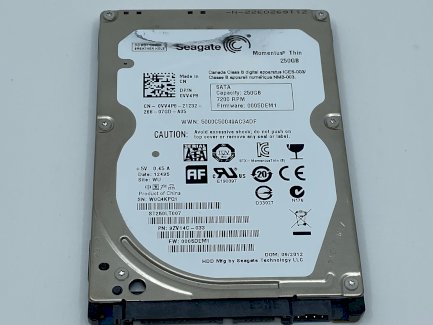 Seagate 2.5" 250GB SATA Harddisk Momentus Thin (03)