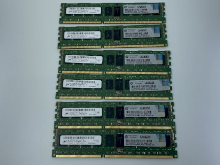 6x 2GB 2RX8 PC3-10600R-9-11-B0