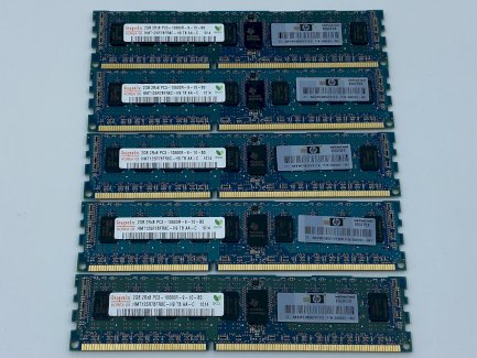 5x HP 2GB PC3-10600R - 500202-061