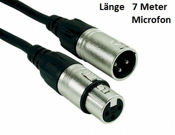 Microfon Verlängerungs Kabel 7 Meter Neu rockcable