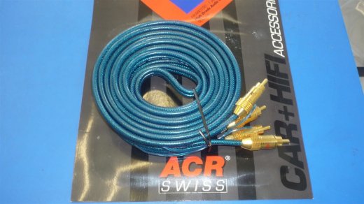 5 Meter CINQUE Kabel Vergoldete Stecker Neu