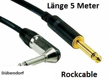 Rockcable  5 Meter Gitarren Kabel Neu