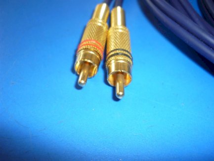 Hifi Audio Cinque Kabel 3 Meter Länge verg Stecker Neu