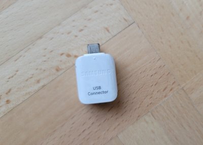 Samsung - OTG USB auf Micro USB Adapter Stecker weiss