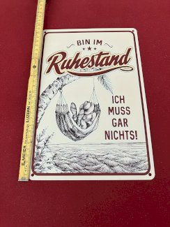 Ruhestand schild  - Gratis-inserat.com
