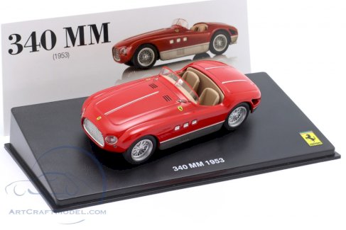 NEU: Ferrari 340 MM 1953-1959 rot / silber  1:43 von Altaya / IXO