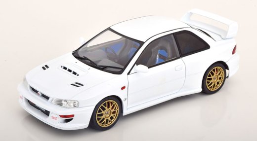 NEU: Subaru Impreza 22B Coupé 1998 RHD weiss  1:18 von Solido 