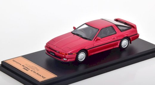 NEU: Toyota Supra III A70 1986-1992 RHD rot/ schwarz  1:43 von IXO