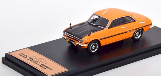 NEU: Isuzu Bellett 1600 GT Type-R 1969 RHD orange / matt-schwarz 1:43