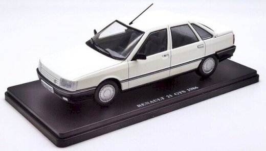 NEU: Renault 21 GTS Berline Phase I 1986-1989 weiss / schwarz  1:24