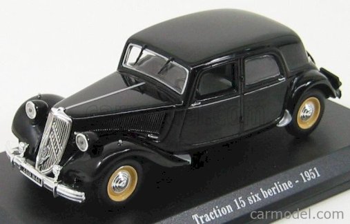 NEU: Citroën Traction Avant 15 Six 1951 schwarz  1:43 von Hachette