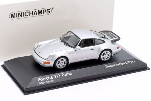 NEU: Porsche 911 / 964 Turbo 1990-1993 silber met.  1:43