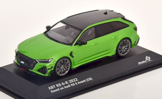 NEU: Audi / ABT RS6-R Avant C8 seit 2022 Java grün met. / schwarz  1:43 