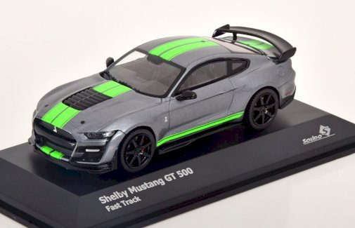 NEU: Ford Mustang Shelby GT500 Coupé seit 2020 grau met. / Neon grün  1:43
