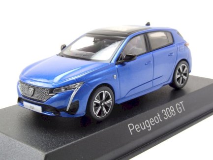 NEU: Peugeot 308 III GT seit 2021 Vertigo blau met.  1:43 von NOREV