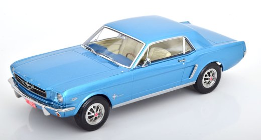  NEU: Ford Mustang Coupé Hardtop 1965 hellblau met.  1:18 von NOREV 