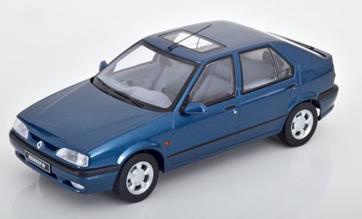 NEU: Renault 19 Berline Phase II 1992-1995 dunkelblau met. / schwarz  1:18