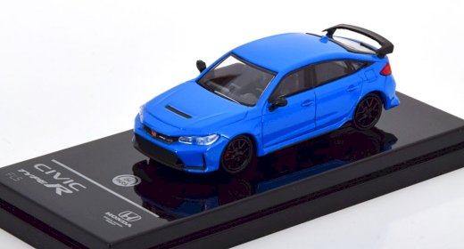 NEU: Honda Civic Type-R FL5 seit 2023 blau / schwarz  1:64 von Para64