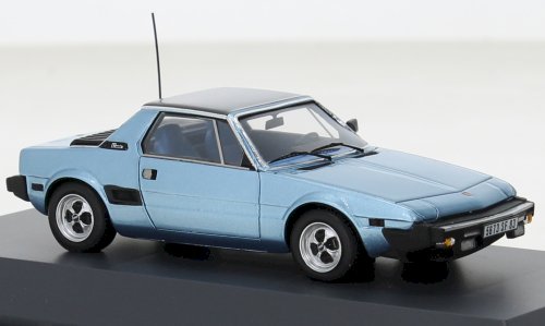 NEU: Fiat X1/9 Bertone Phase II 1982-1988 hellblau met. / schwarz  1:43