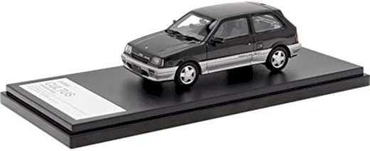 NEU: Suzuki Swift / Cultus AA 1300 GTi 1986-1989 RHD schwarz / silber met.  1:43