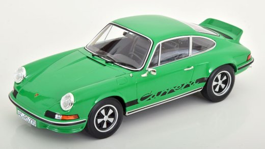NEU: Porsche 911 Carrera RS 2.7 1972-1973 grün / schwarz  1:18 von NOREV