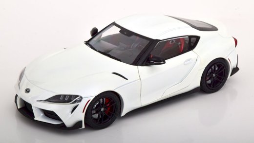 NEU: Toyota Supra GR V A90 seit 2019 weiss / schwarz  1:18 von Solido