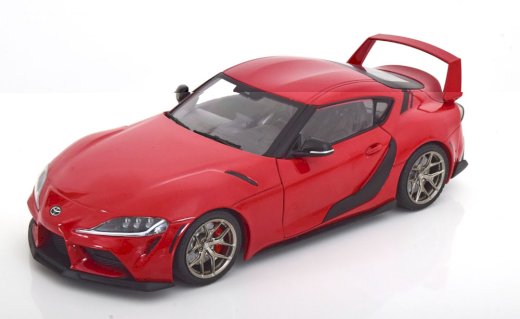 NEU: Toyota GR Supra V A90 seit 2019 dunkelrot / schwarz  1:18