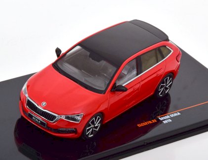 NEU: Skoda Scala Phase I 2019-2024 rot / schwarz  1:43 von IXO