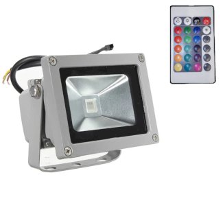 LED Flutlichtstrahler 10 Watt RGB mit Farbwechsler