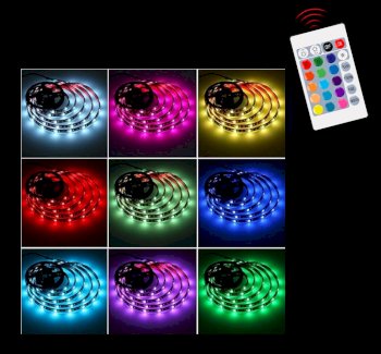 LED Strip RGB Farbwechsel mit 60 LEDs (5 Meter)