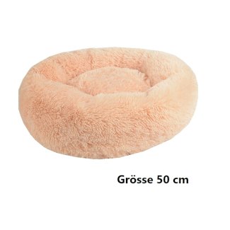 Hundebett Katzenbett Haustierbett 50 cm in Aprikose