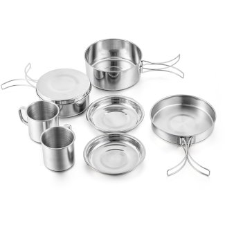  Trekkinggeschirr / Campinggeschirr 8-teilig 