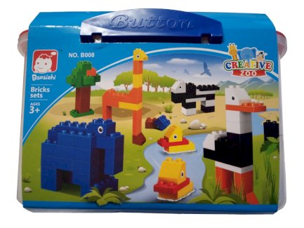 Bausteine für Kinder 80-teilig - Zoo ( Duplo Kompatibel )