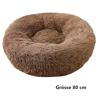 Hundebett Katzenbett Haustierbett 80 cm in Braun