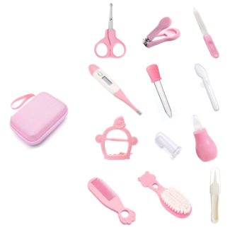 12-teiliges Babypflege Set mit Etui in Rosa - Gratis-inserat.com