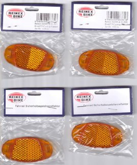 4er Set Velo Reflektoren / Speichenreflektoren in Orange - Gratis-inserat.com