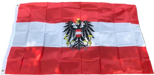 Fahne Österreich mit Adler