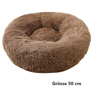 Hundebett Katzenbett Haustierbett 50 cm in Braun