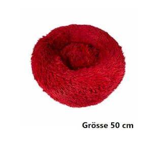 Hundebett Katzenbett Haustierbett 50 cm in Weinrot