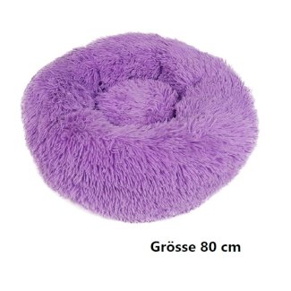 Hundebett Katzenbett Haustierbett 80 cm in Violett