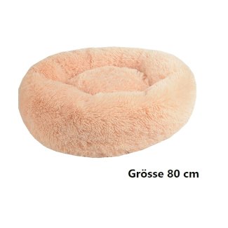 Hundebett Katzenbett Haustierbett 80 cm in Aprikose