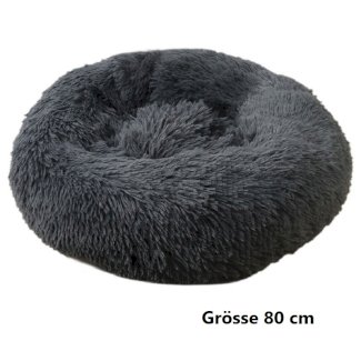 Hundebett Katzenbett Haustierbett 80 cm in Grau