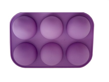 Silikon Backform 6 Halbkugeln - 19.5 x 13 x 2 cm