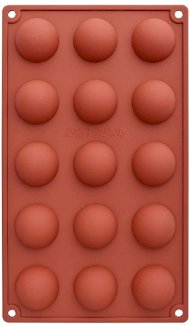 Silikon Backformen 15 Halbkugeln - 29 x 17 x 1.5 cm - Gratis-inserat.com