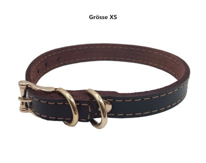 Echtleder Hundehalsband - Grösse XS